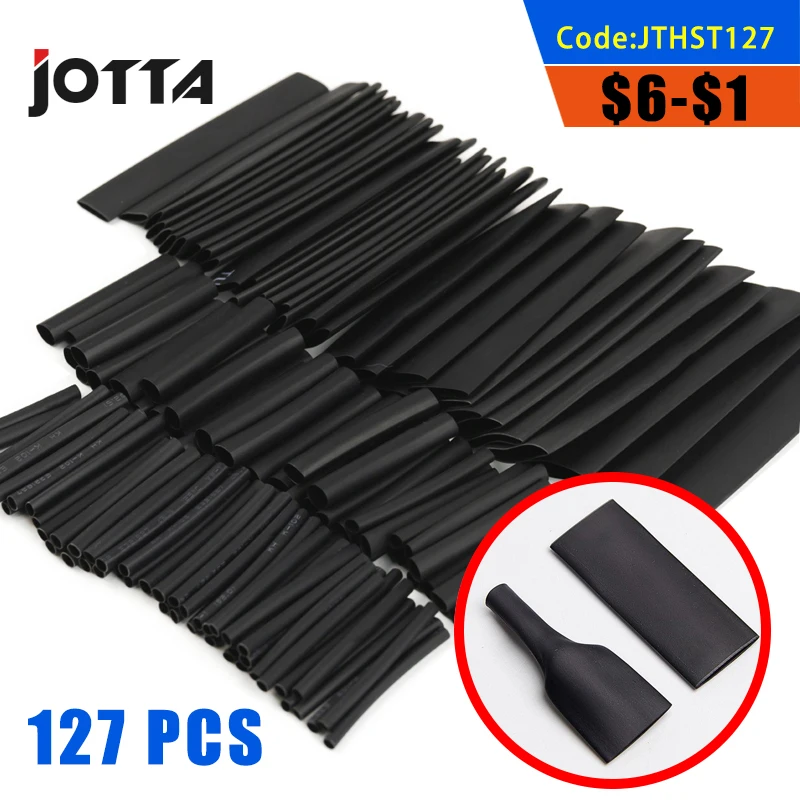 127pcs Auto elektrische Kabel Heat Shrink Tube Schlauch Wrap Sleeve sortiert 7 Größen 127pcs Auto elektrische Kabel Heat Shrink Tube Schlauch Wrap Sleeve sortiert 7 Größen