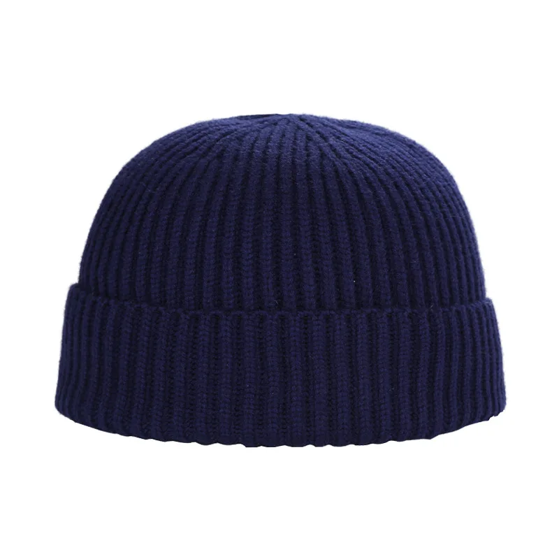 Männer Frauen Big Head Winter Brimless Head Wrapped Baumwolle Strickmütze Outdoor Warm Head Wrapped Cold Cap Jungen Mädchen Wollmütze Beanie – Detail 23