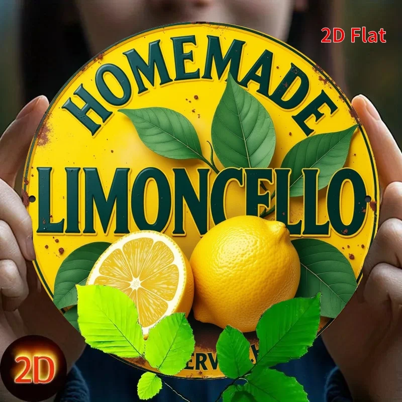 Limoncello Sign 2D Flat, 1pc Vintage