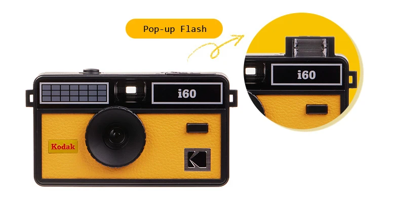 Kodak I60 Fotocamera A Pellicola 35mm Riutilizzabile - Stile Retrò, Flash Integrato - Foto 11