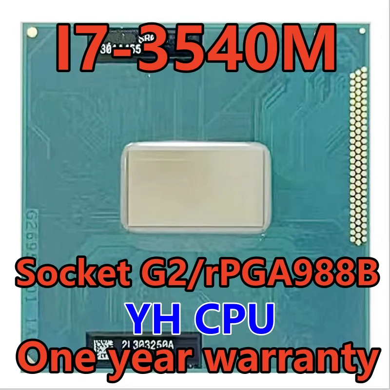 

i7-3540M i7 3540M SR0X6 3.0 GHz Dual-Core Quad-Thread CPU Processor 4M 35W Socket G2 / rPGA988B