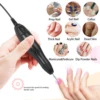 YIKOOLI Nail Drill Machine 20000RPM Professional Electric Nail Drill Machine for Nail Tech Supplies Acrylic Electric Nail Drill 6