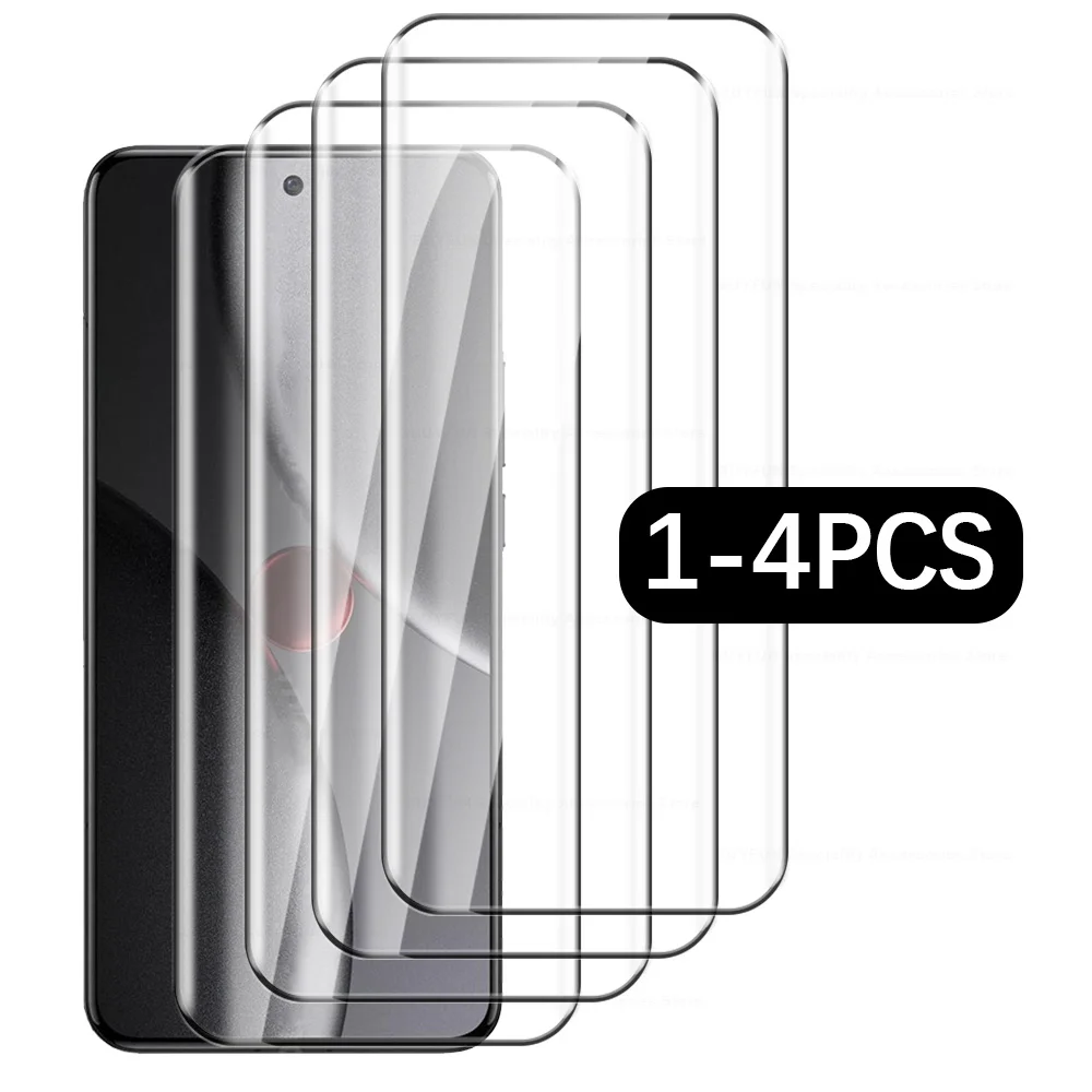 Premium 9D Curved Tempered Glass Screen Protector - 1-4 Pack, 6.73 Inches