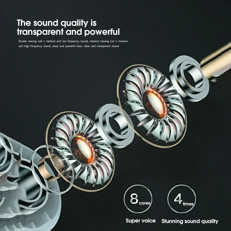 Pro 4 TWS Wireless Headphones Earphone Bluetooth-compatible 5.3 Waterproof Headset with Mic for Xiaomi iPhone Pro4 Earbuds 6