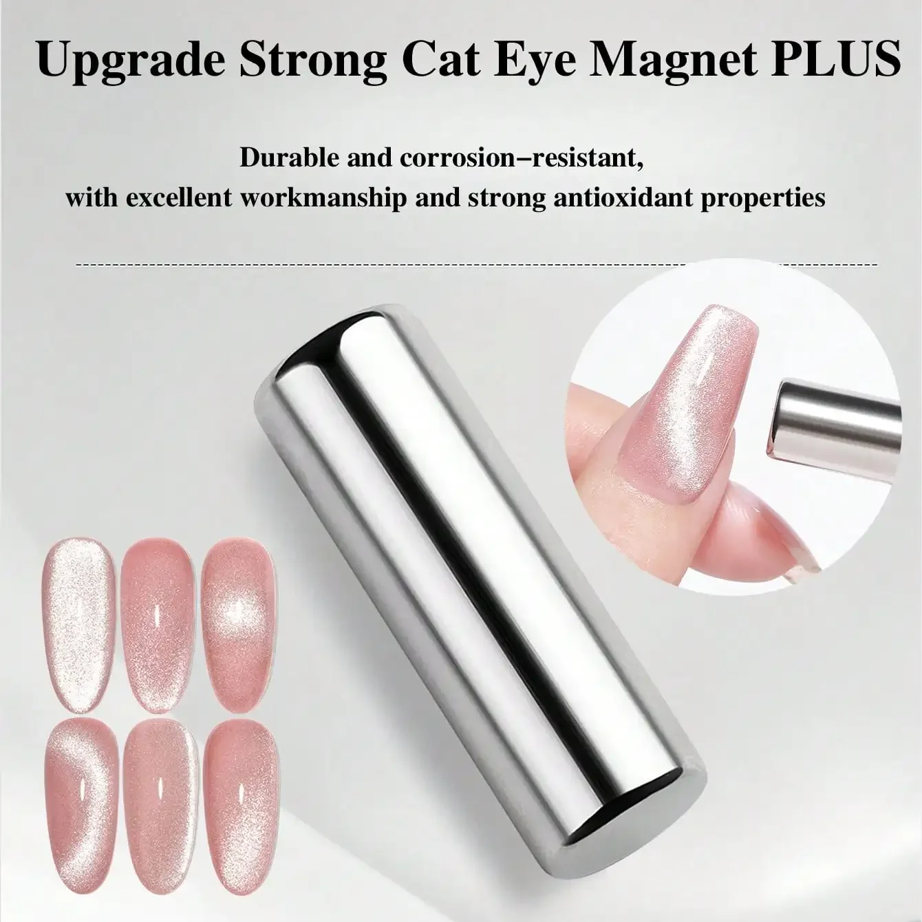 Magnetic Nail Art Tools Cat Eye Nail Tool Magnetic Nail Tools Magnetic Nail Pen 1pc/3pcs Round Nail Art Cat Eye Gel Magnetic Pen For Gel Polish Cat Eye Nails Painting Strong Magnetic Stick Manicure DIY