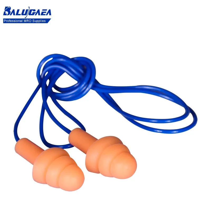 

1/2/5/10/20/30pairs Ear Plugs Noise Cancelling Sleeping Ear Plugs Silicone Corded Anti-noise Earplugs Ultra-Soft Ear Protector