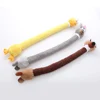 Cartoon Long Neck Small Dog Toy Puppy Duck Rabbit Fox Soft Plush Chew Pet Squeaky Toy 6
