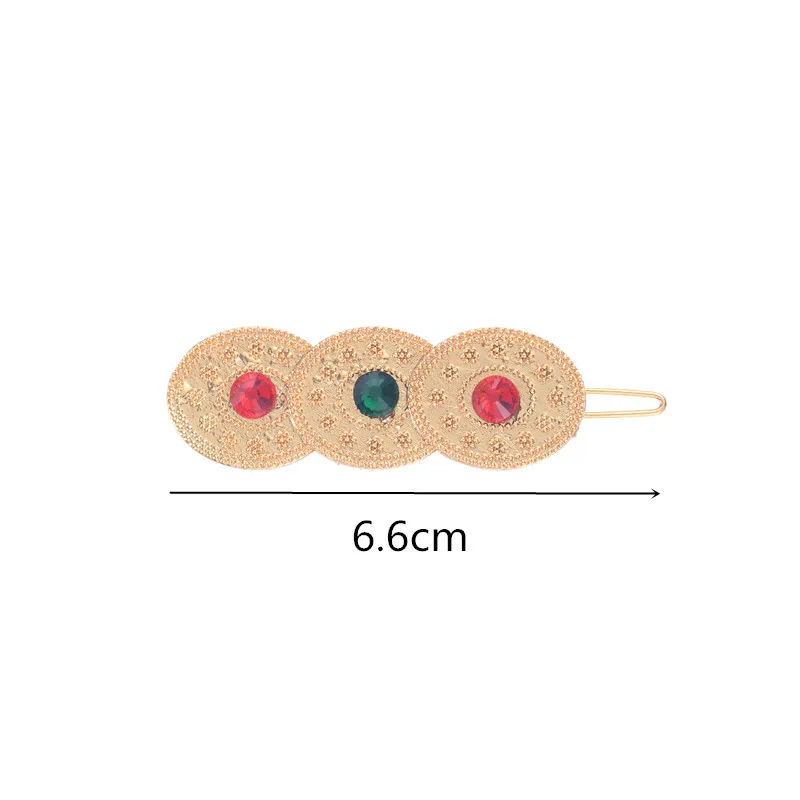 Ethiopia Hairpin Wedding Headwear Pearl Colorful Dubai Women's Bridal Jewelry Party Gift