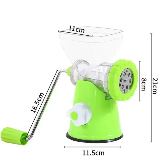 Hand Crank Manual Meat Grinder with Powerful Suction Base