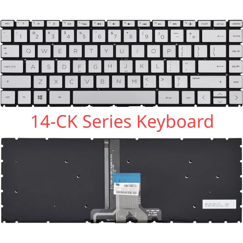 Tastiera Sostitutiva Per Hp 14-Ck 14-Cd 14-Cm 14-Dg 14-Dq 14S-Dq 240 G7 245 G7 246 G7 Pavilion X360 14-Cd 14-Dh 14-Ce Series