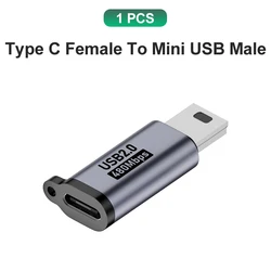 High - Speed Mini USB to USB - C Adapter - 18W Data Connector (1x USBC to MiniUsb)