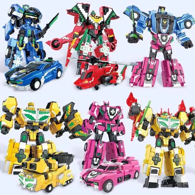 New MiniForce Deformation Combination Robot Action Figures Toys