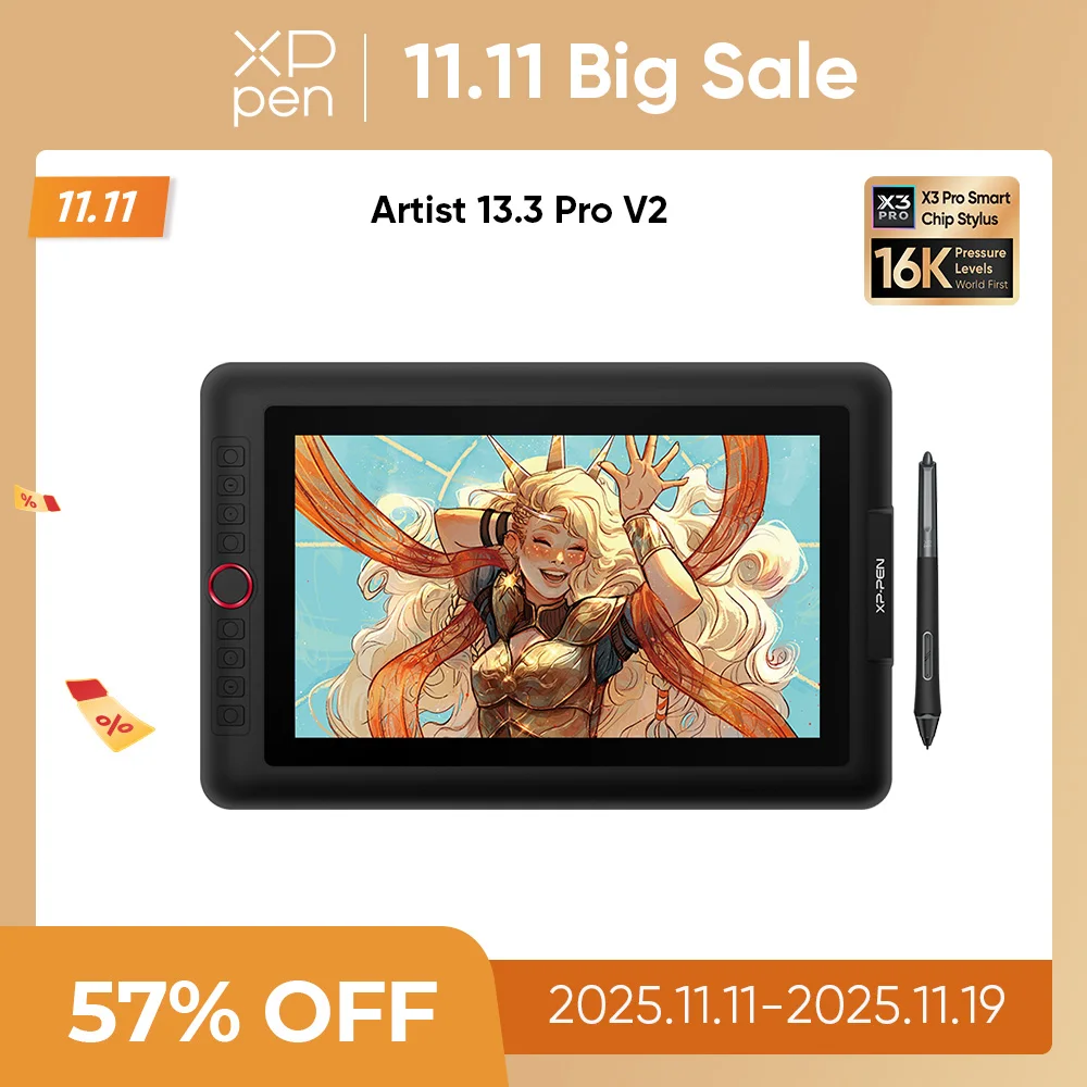 XPPen Artist 13.3 Pro Graphics Tablet Drawing Monitor 13.3