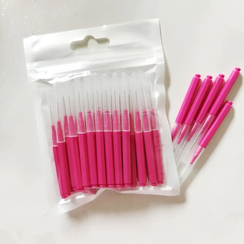 300pcs 클리너 치간 칫솔 치실 브러쉬 교정기 라이트 치아 추천 Flossers 추천 속눈썹 브러쉬 미용 도구 브러쉬