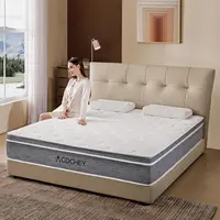 Queen Mattress in a Box,10 Inch Queen Mattresses,Gel Memory Foam Medium Firm Grey Hyrid Mattress,Quality Comfort 1