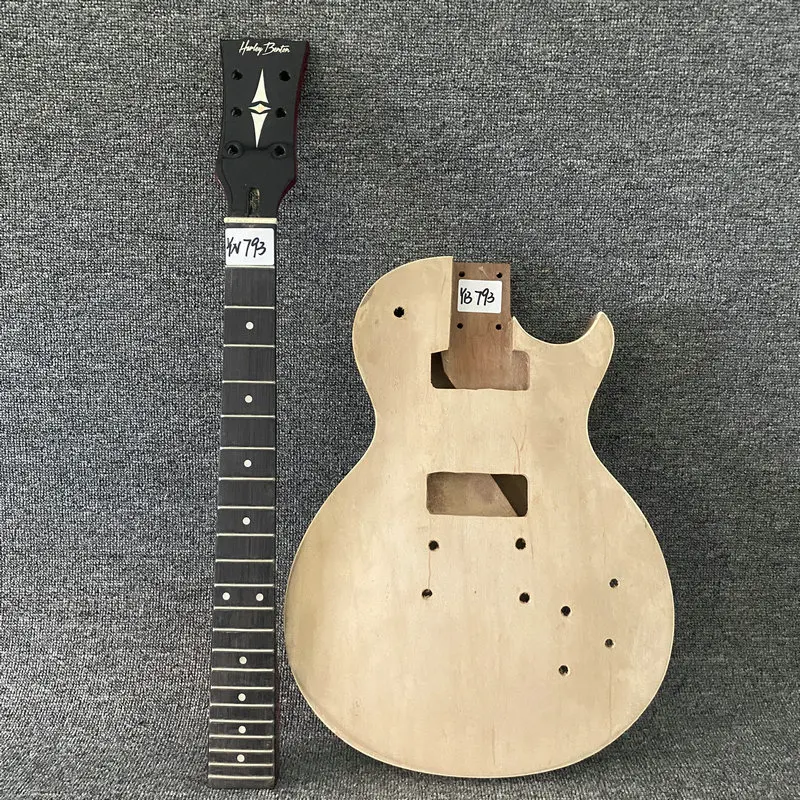 

YN793YB793 DIY Guitar Kits 6 String LP Guitar Genuine HB Authorised Produced Unfinished Body with Neck One Set for DIY