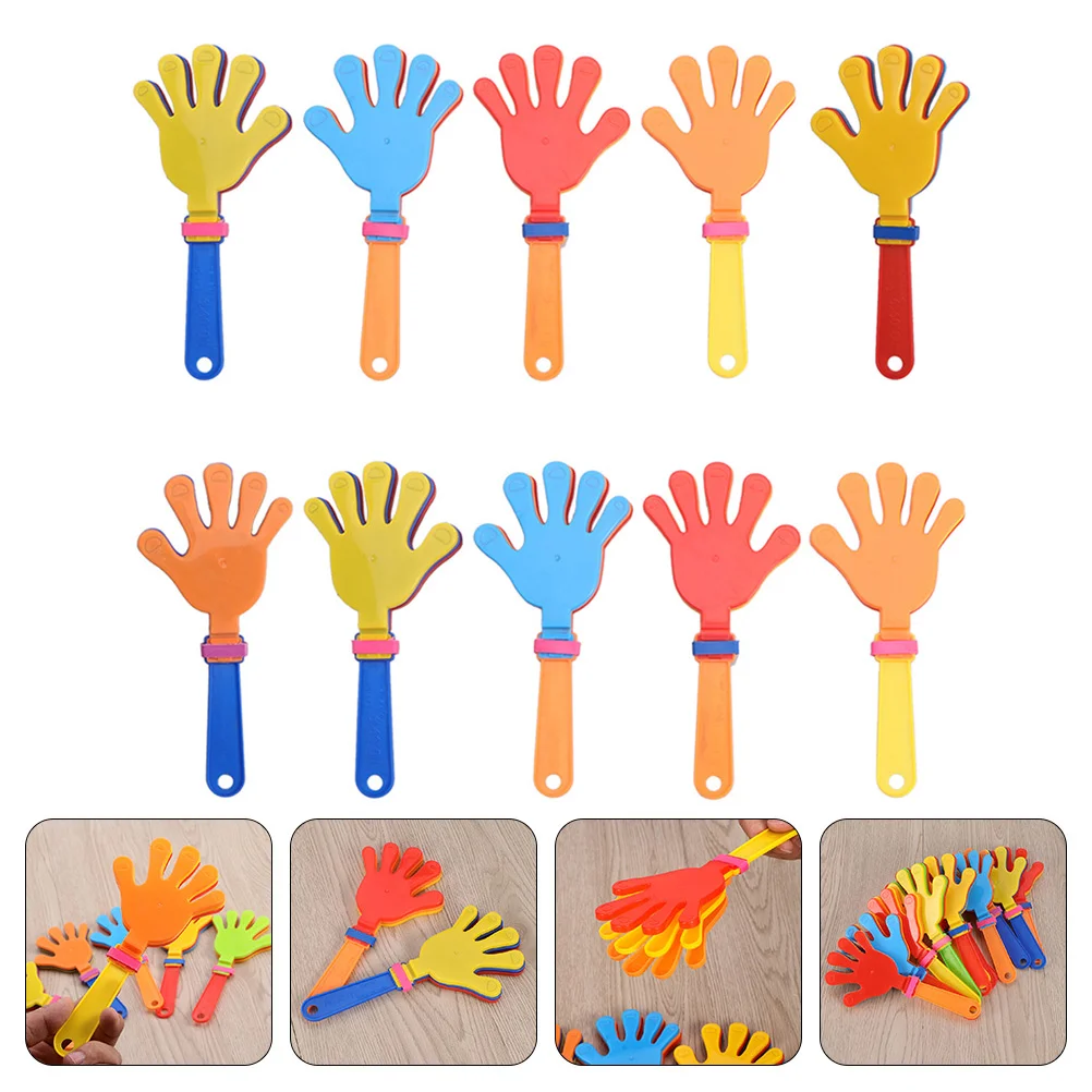 10 Pcs Toy Children Cheer Prop Noisemakers Hand Cheering Supplies for Making Crowd Tools Kids