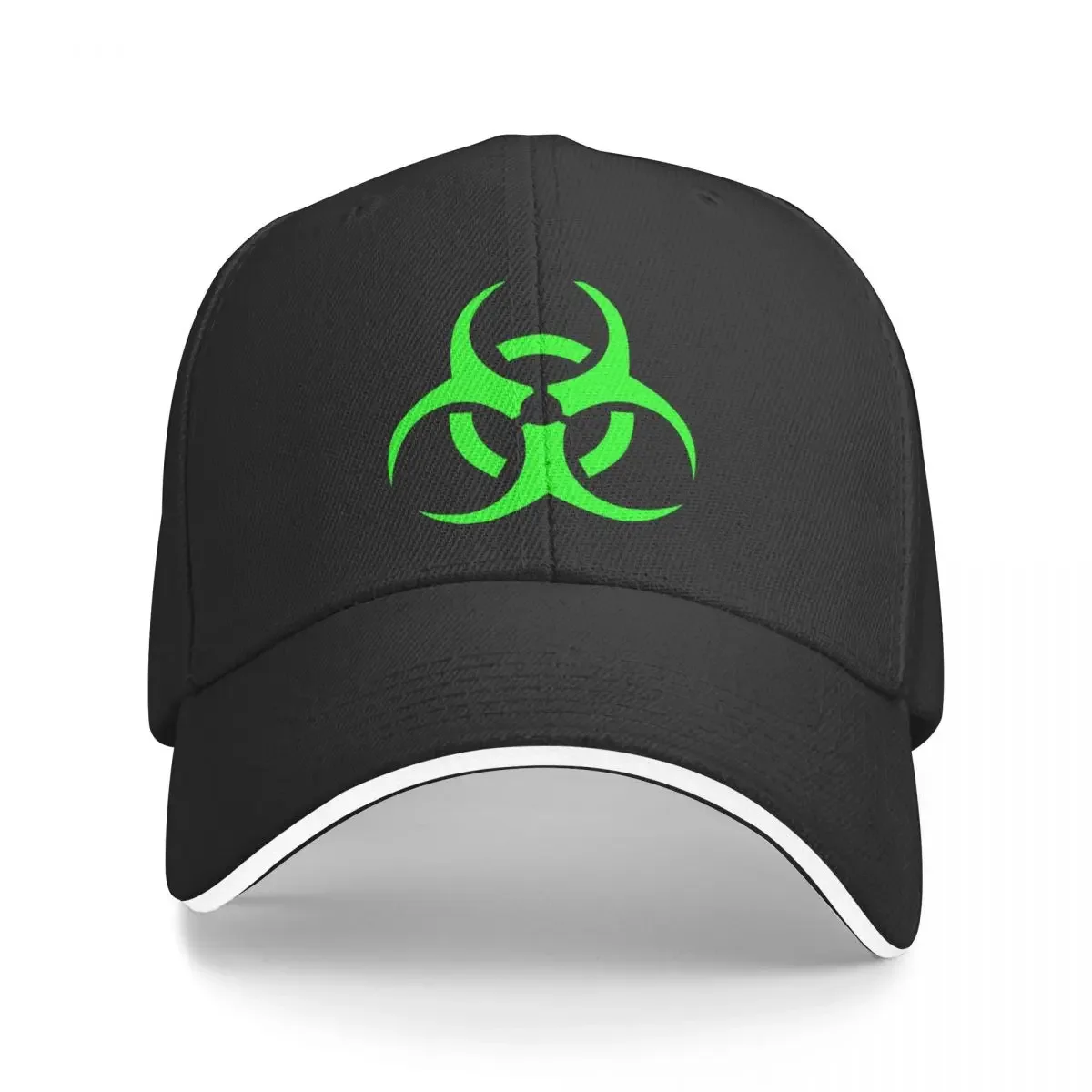 

Biohazard Green Baseball Cap black Sunhat Golf Men Women's