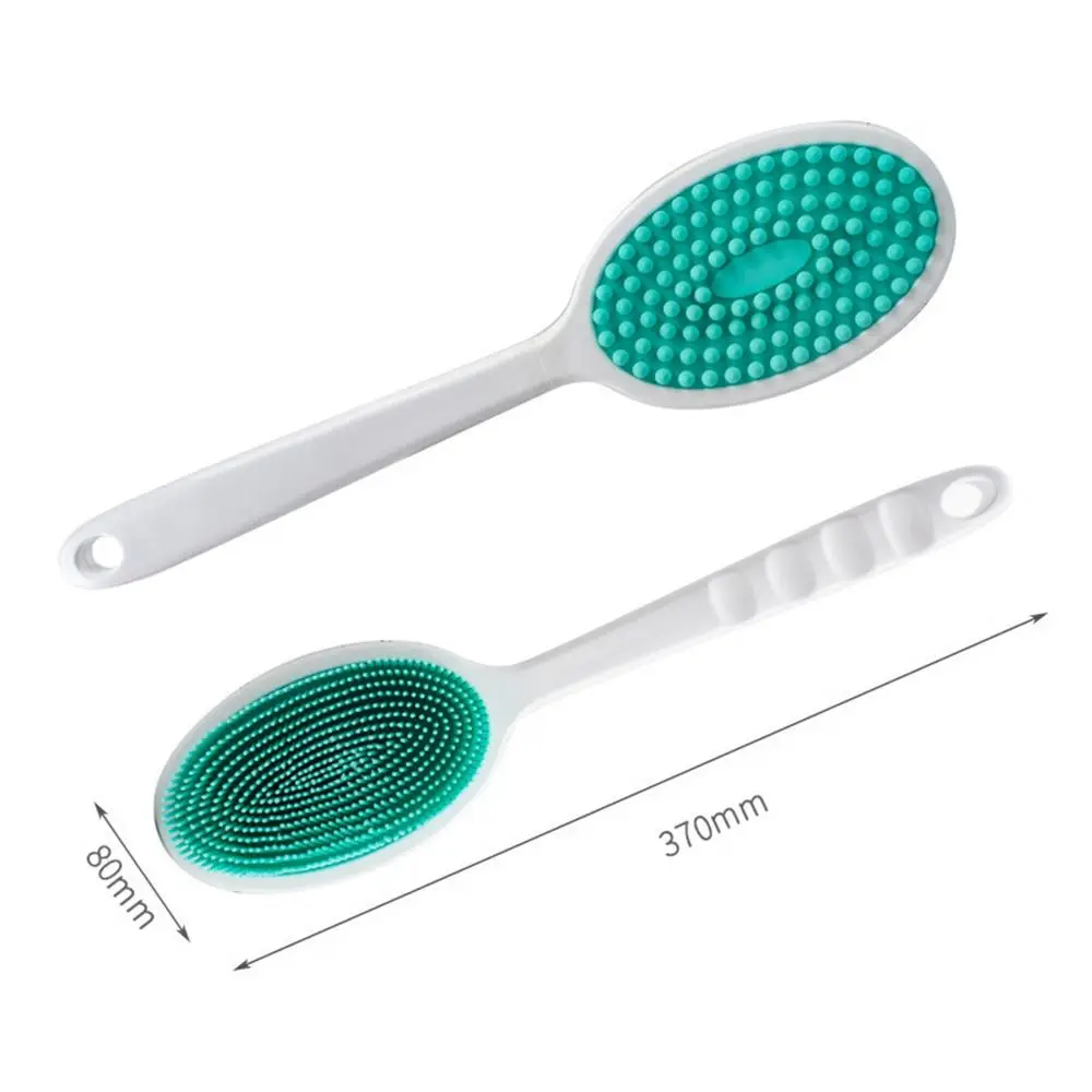 Silicone Double Sided Shower Body Brush Exfoliating Scrubber