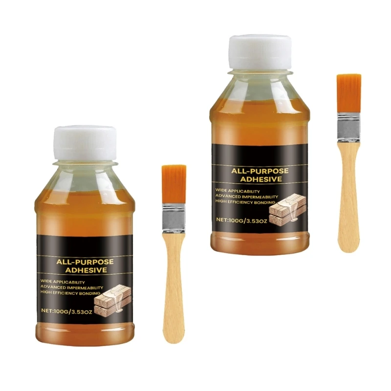 

All Purpose Adhesive with Brush Clear Super Glues for Wood Glass Leather Ceramic