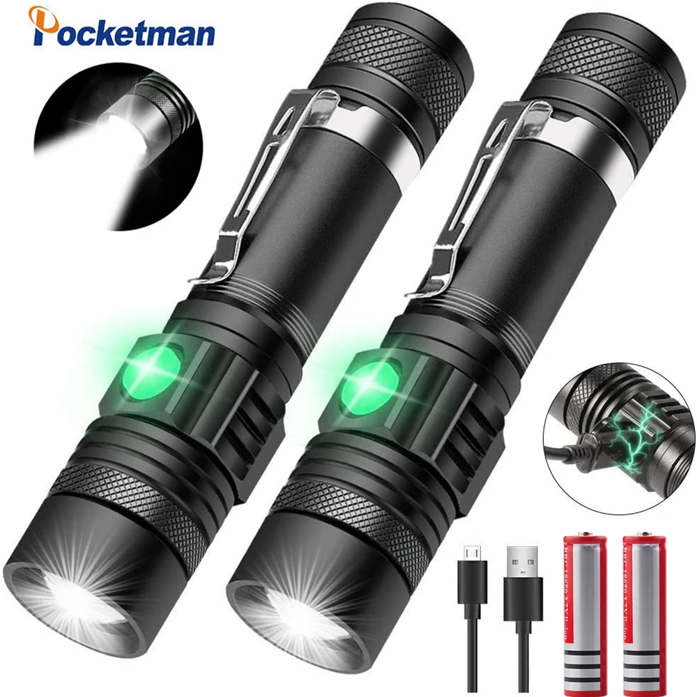 Multifunctional LED Flashlight UV Light/White Light/Red Light 7 Switch Modes Flashlights Waterproof Torch Zoomable Flashlight hunting torches Flashlights