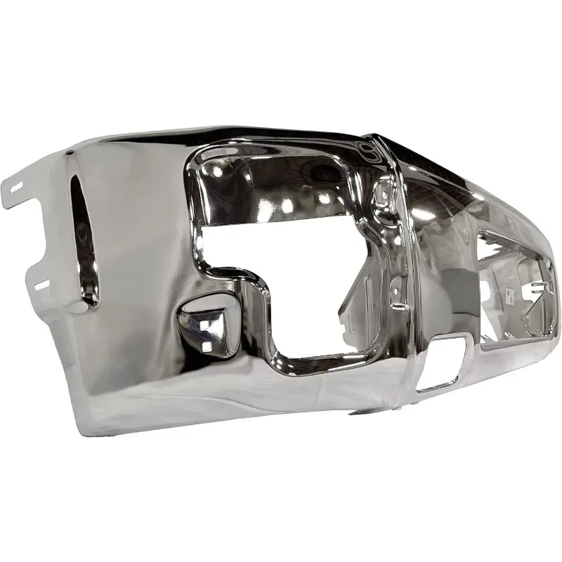 with 2004-2015 Nissan Titan Pickup 04-15 NI1002136 Chrome Steel, Front Bumper Face Bar Compatible 4