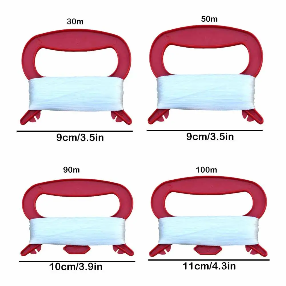 30/50/100M Kite Line Reel String D Shaped Winder Wheel Hand Flying Reel Accessories for Kids Outdoor Game Kite Line 6