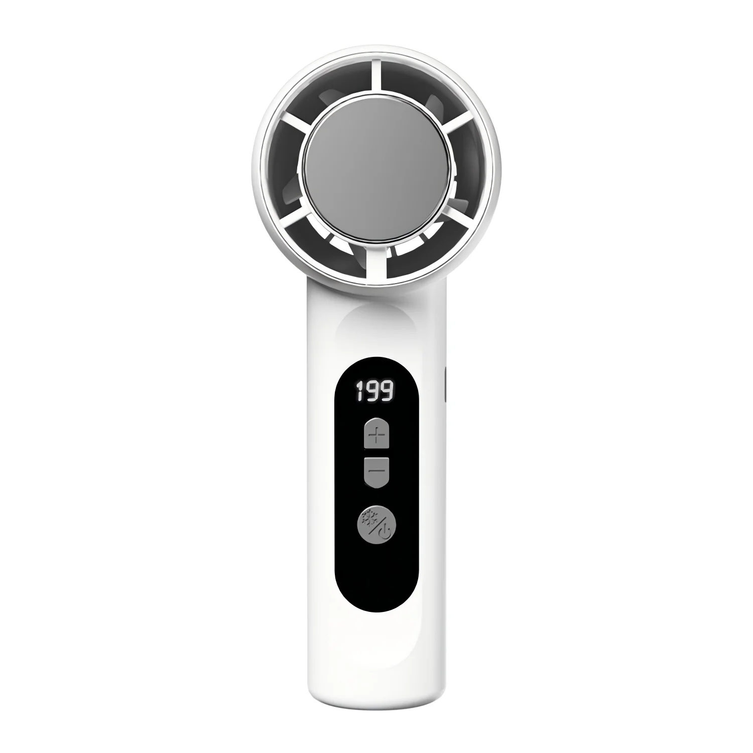 Portable Handheld USB Rechargeable Mini Fan - 199-Speed Cooling with Pocket Design for Travel, Concerts & Camping