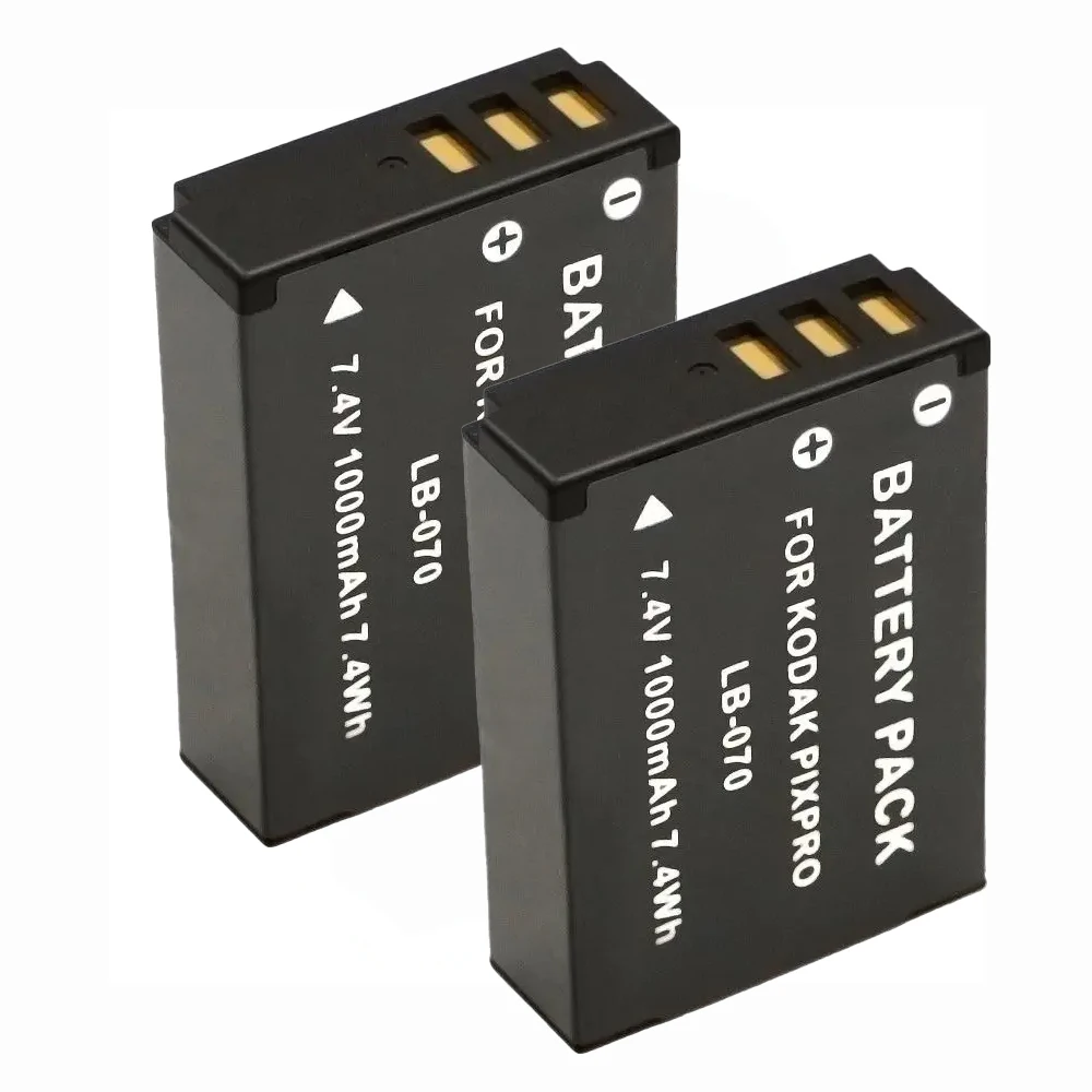 Singola Mani/Car Batteria Caricabatterie Compatibile per Kodak LB-070 LB070 PIXPRO S-1 S1 AZ651 AZ652 AZ901 Astro Zoom; Minolta MN67Z 20MP FHD MN67Z-BK Camera
