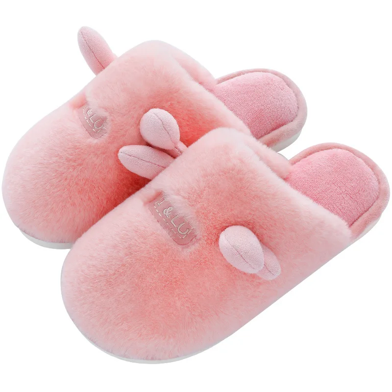Cotton Slippers Couples Home Autumn And Winter  Antiskid Indoor Lovely Lady Home Plush 2022 New Heat Preservation Cotton Mop