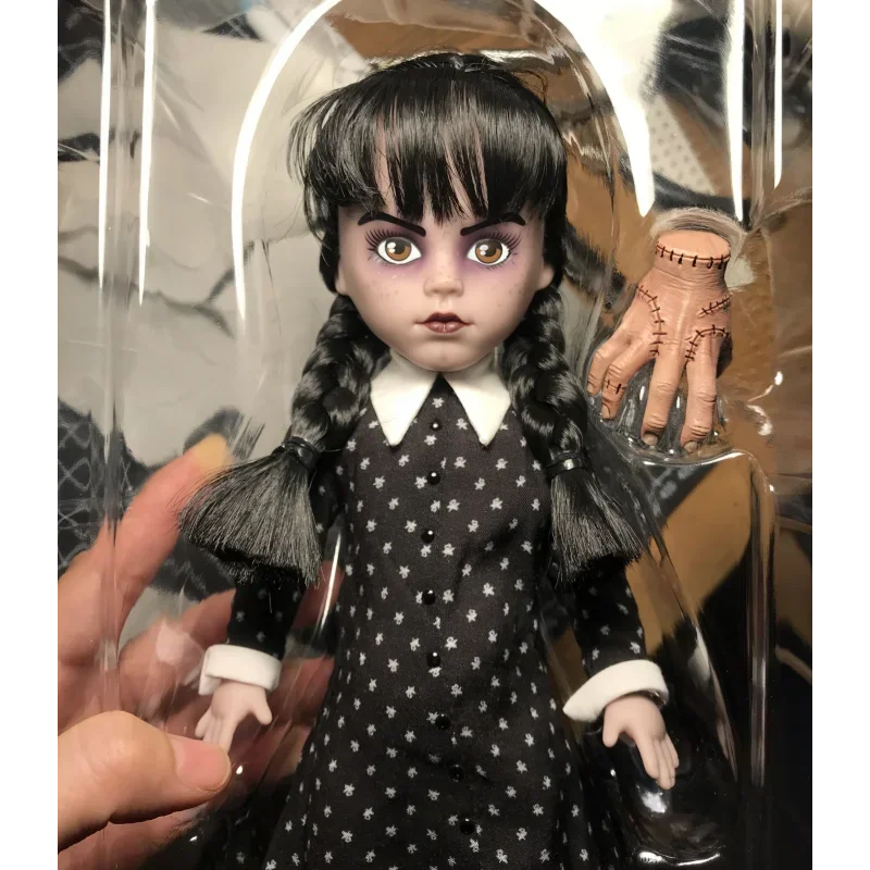 

In Stock 10 Inch Wednesday Addams 1/6 Mezco Ldd Living Dead Anime Figure Dolls Model Collectible Action Model Toys Kids Gifts