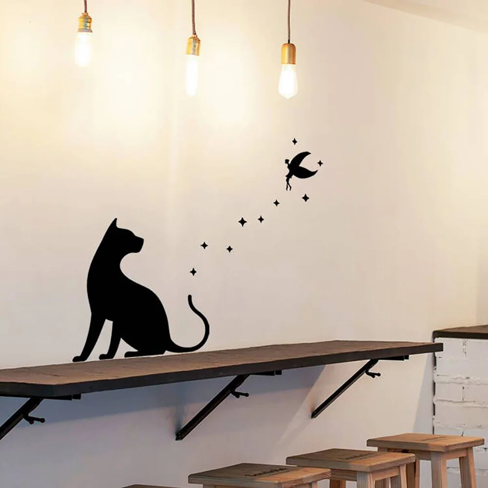 Black Cat Vector Icon Wall Decal -  – Wallmonkeys