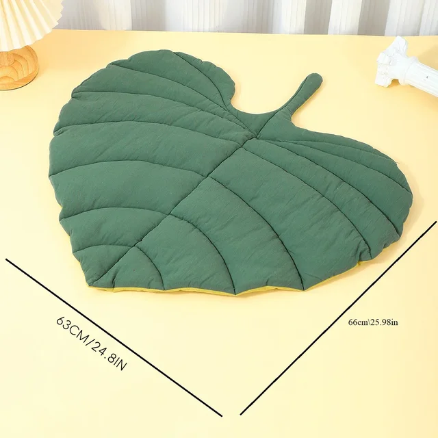 All-Season Leaf Pet Bed Durable Chew-Proof Mat for Dogs Cats Non-Slip Comfortable Sleeping Pad for Year-Round Use 6