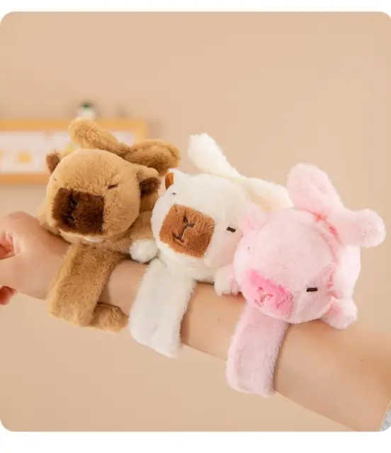 Hooray Capybara Plush Toy, Capybara Stuffed Animal With Removable Snot Bubbles Nursery Bread D