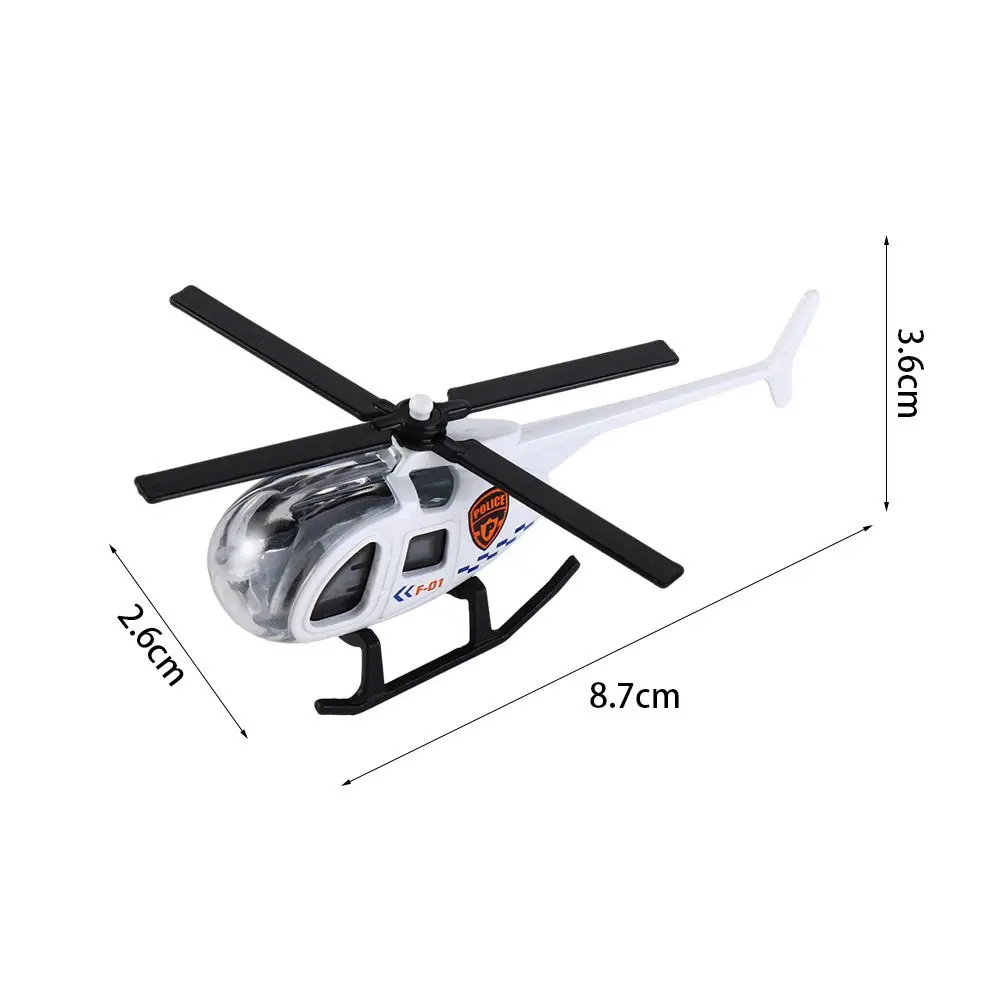 1Pcs New Children Helicopter Toy Alloy Airplane Model Simulation Metal Flying Model Toy Sound and Light Kids Gift 6