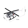 1Pcs New Children Helicopter Toy Alloy Airplane Model Simulation Metal Flying Model Toy Sound and Light Kids Gift 6