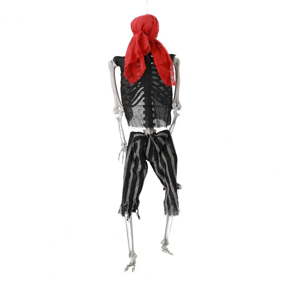 165cm Plastic Skeleton Life Size Imitation Full Body Realistic Bones With Posable Joints Pirate Styling Halloween Pose Decor