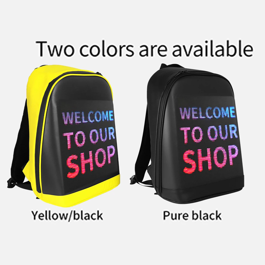 Waterproof LED Display Backpack for Business Travel and School