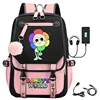 Dandys World Printed USB Charging Backpack for Teenage Girl 2025 Fashion School Bags Kids Sunflower Cartoon Backpack Laptop Bags 2