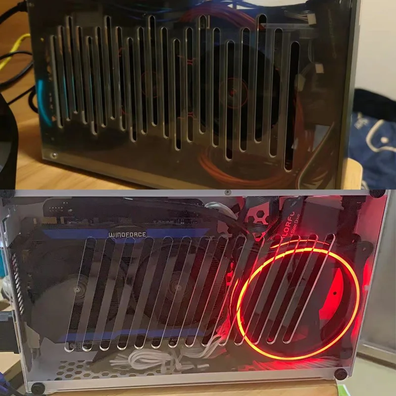Computer case acrylic side panel pccooler i100 i110 Jonsbo A4 customized