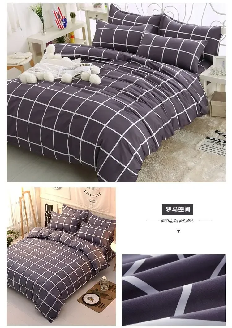 Description Picture 4 of itemMinimalist Sheet Comfortable Lightweight Duvet Cover Suitable for All Skin Types Students in All Seasons Quilt Cover Coverlet