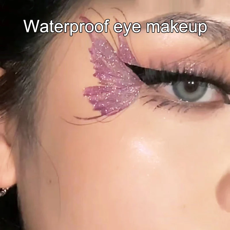Flash Butterfly Temporary Tattoo Sticker Eye Face Makeup Decoration Flash Fairy Body Art Flash Butterfly Waterproof False Tattoo 6