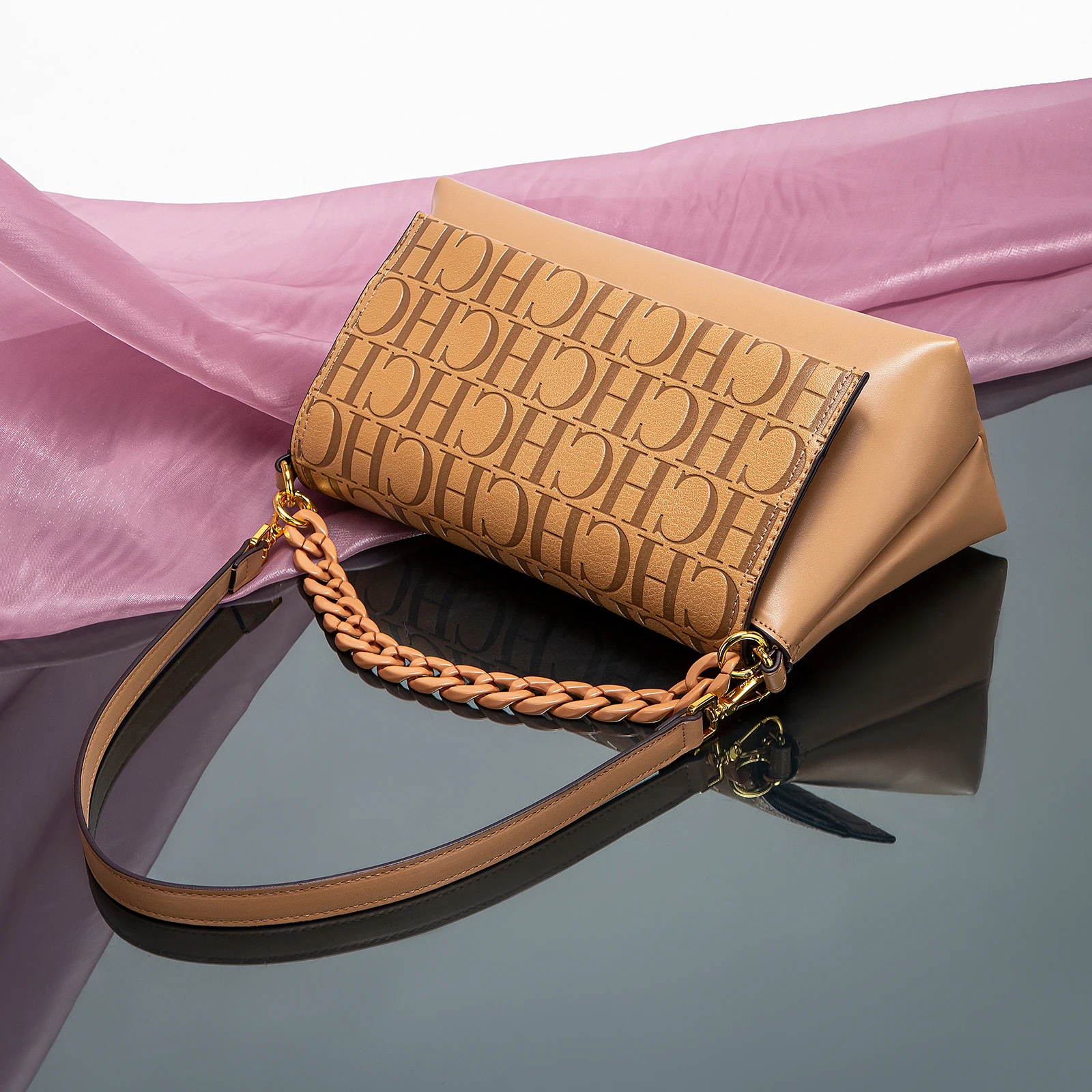 تصميم حقيبة الكتف النسائية المستطيلة الكلاسيكية ال...