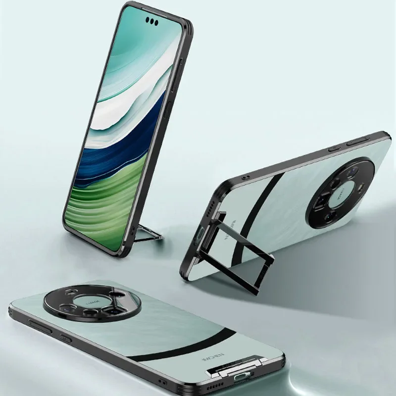 Sleek Armor Matte Stand Phone Case with Invisible Bracket Protection