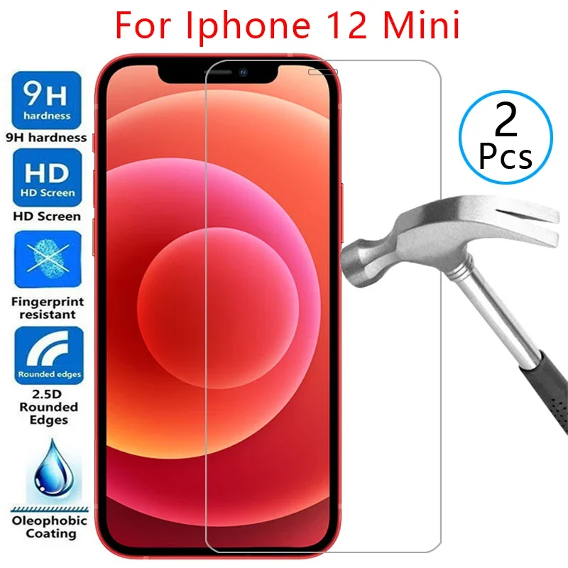 Защитный экран из закаленного стекла для iphone 12 mini, чехол для i phone 12 mini iphone12mini min mi ni 5,4, защитный чехол