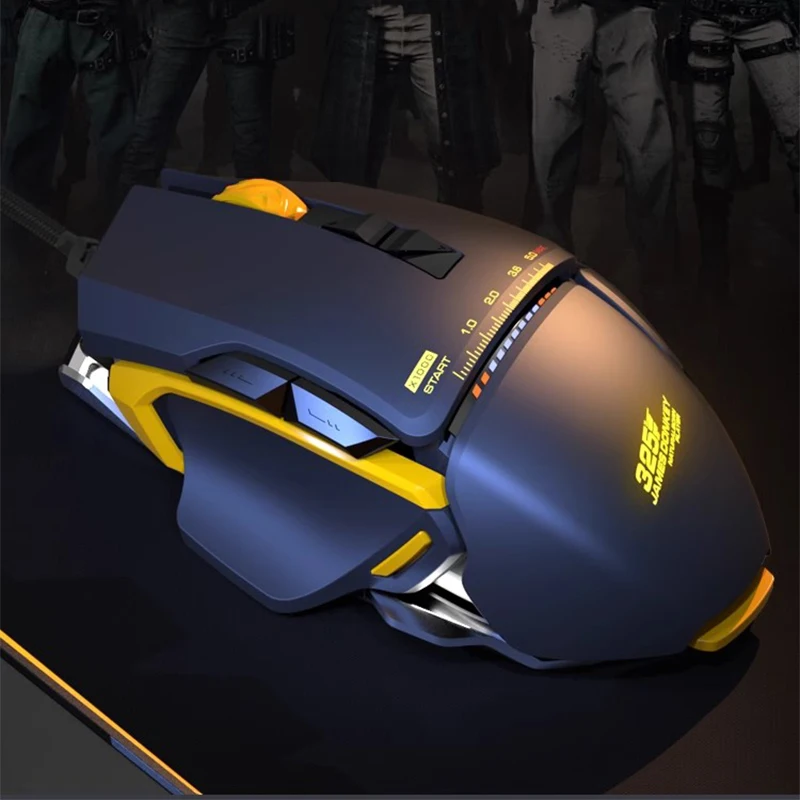 James Donkey 325S Wired Mechanical Gaming Mouse 5000dpi Macro Program Ergonomic Mouse Pmw3325 Rgb Dpi Adjustment Office