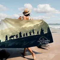 The L-Lord Of The R-Rings Movie Big Microfiber Beach Towels Quick Towel Sand Beach Towels Pool Towel For Travel Swim Pool Yoga 2