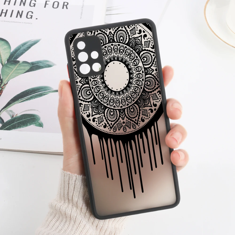 Mandala Design Hard Matte Phone Case Cover