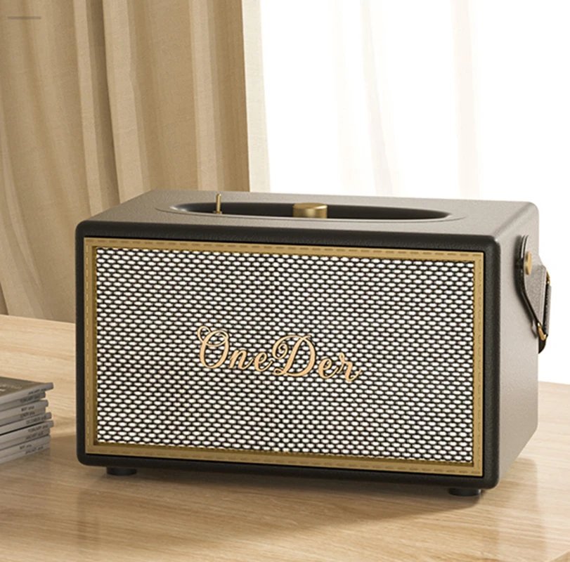 Oneder D6 40 Watt Power Retro Bluetooth Wireless Speaker Classic