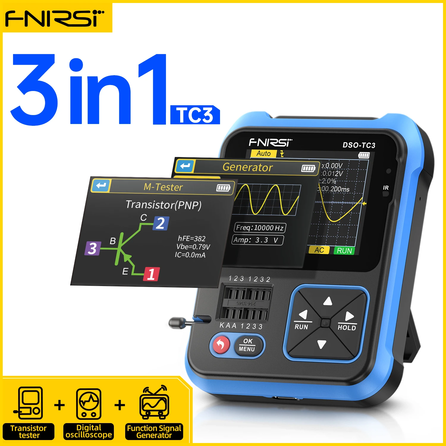 MINI 2,4& OSCILLOSCOPIO digitale tascabile portatile fai da te kit parti con EUR 32,76 - PicClick IT